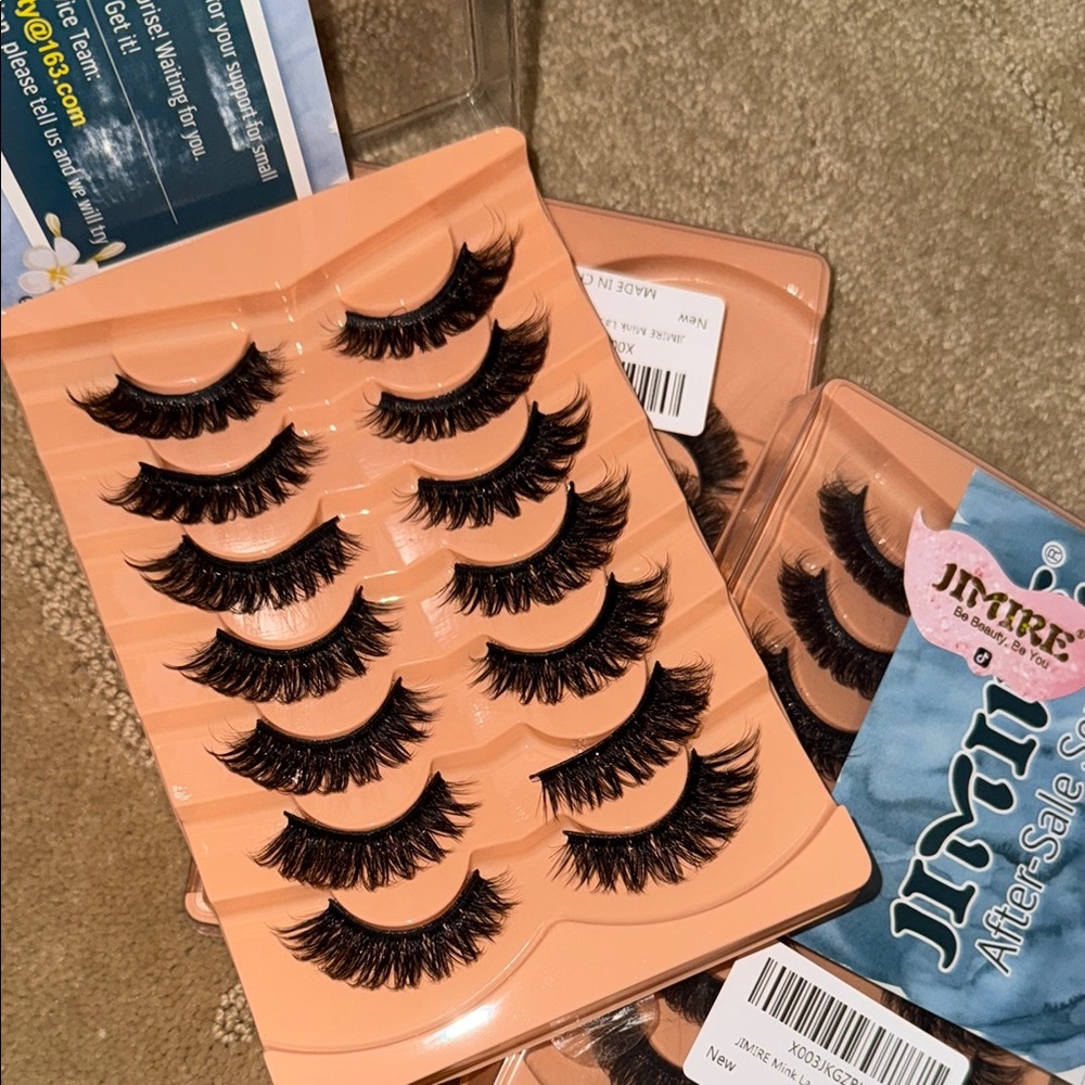 JIMIRE Black False Eyelashes Set